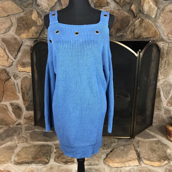 Zenana Outfitters | Sweater Dress | Blue | S - Picture 3 of 8